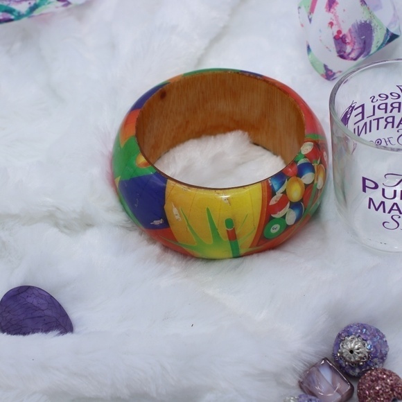 Billiard Bowling Wood Bracelet w/ Images - Picture 4 of 4